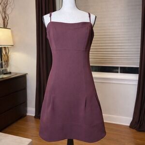 NWT Banana Republic Factory Structured Mod Mini Dress | Muted Plum | Size 14